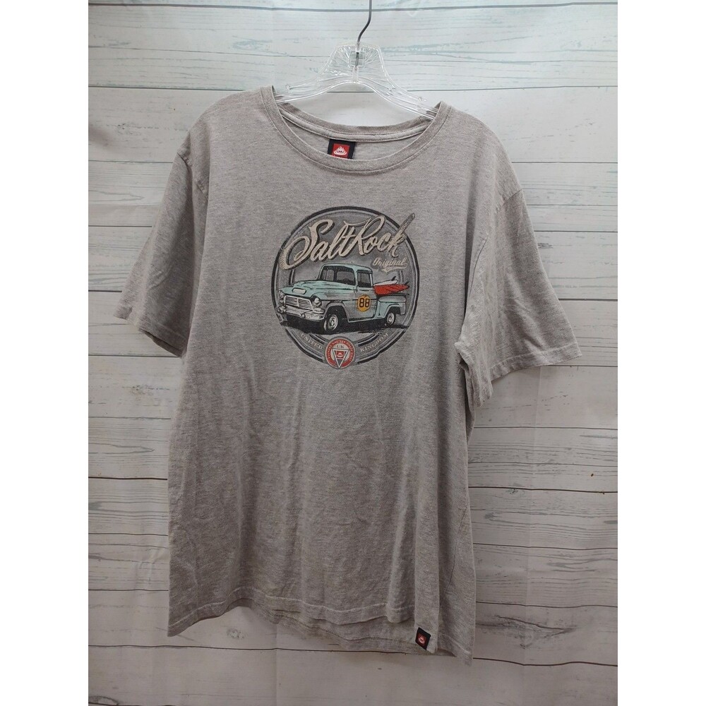 Vtg Salt rock United Kingdom T-shirt Classic Car Gray XL Short Sleeve